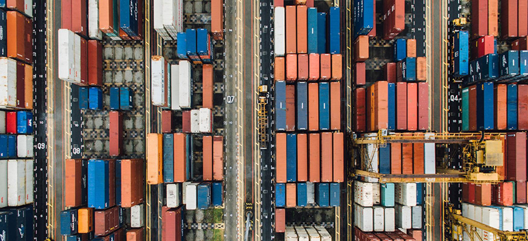 Colorful containers