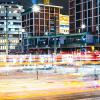 Timeplapse of city and vehicle lights