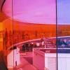 Rainbow coloured glass building