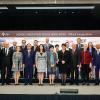 A crowd on-stage at the opening of Nordic Innovation House in Hong Kong.